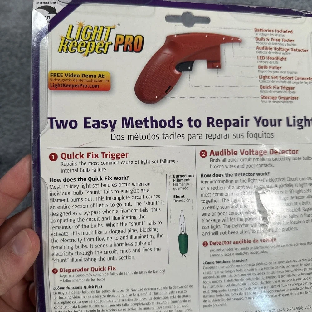 LightKeeper Pro Repair Tool for Light Sets & Pre-lit Trees BRAND NEW SEALED
